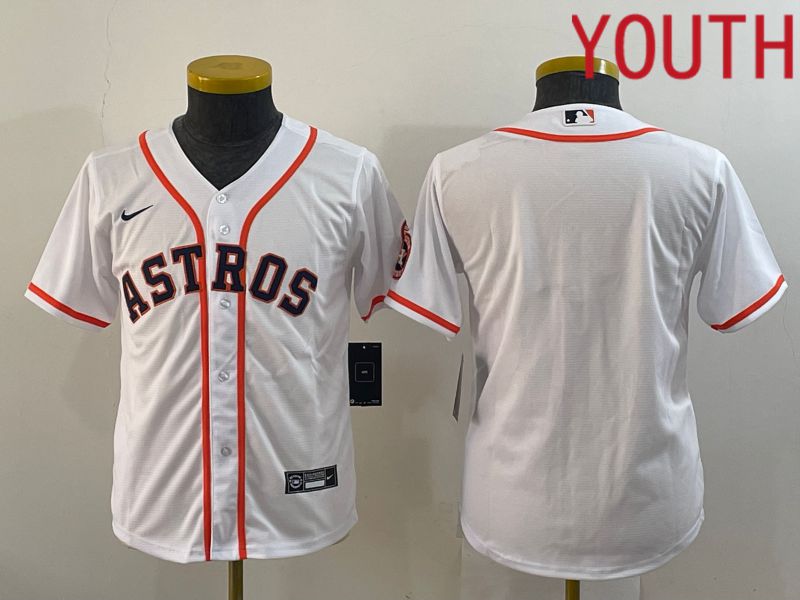 Youth Houston Astros Blank White Game Nike 2022 MLB Jersey->women mlb jersey->Women Jersey
